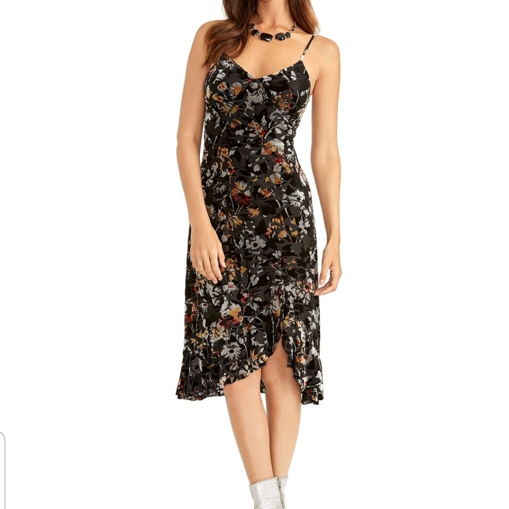 Rachel Roy velvet floral slip dress